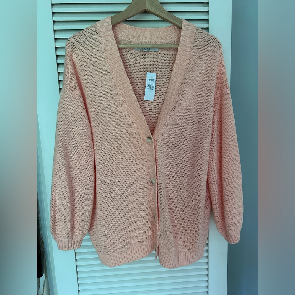Loft Cardigan Pink XL